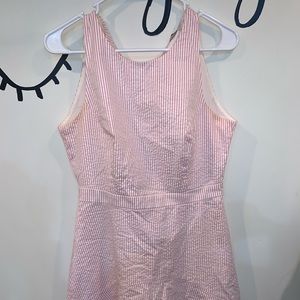 Pink and White J Crew dress